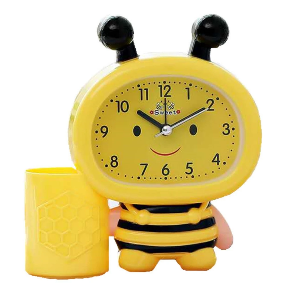 Modern Twin Bell Alarm Clock with Pen Holder Plastic Quartz Desk Clocks for Home Accessories
Modern Twin Bell Alarm Clock with Pen Holder Plastic Quartz Desk Clocks for Home Accessories