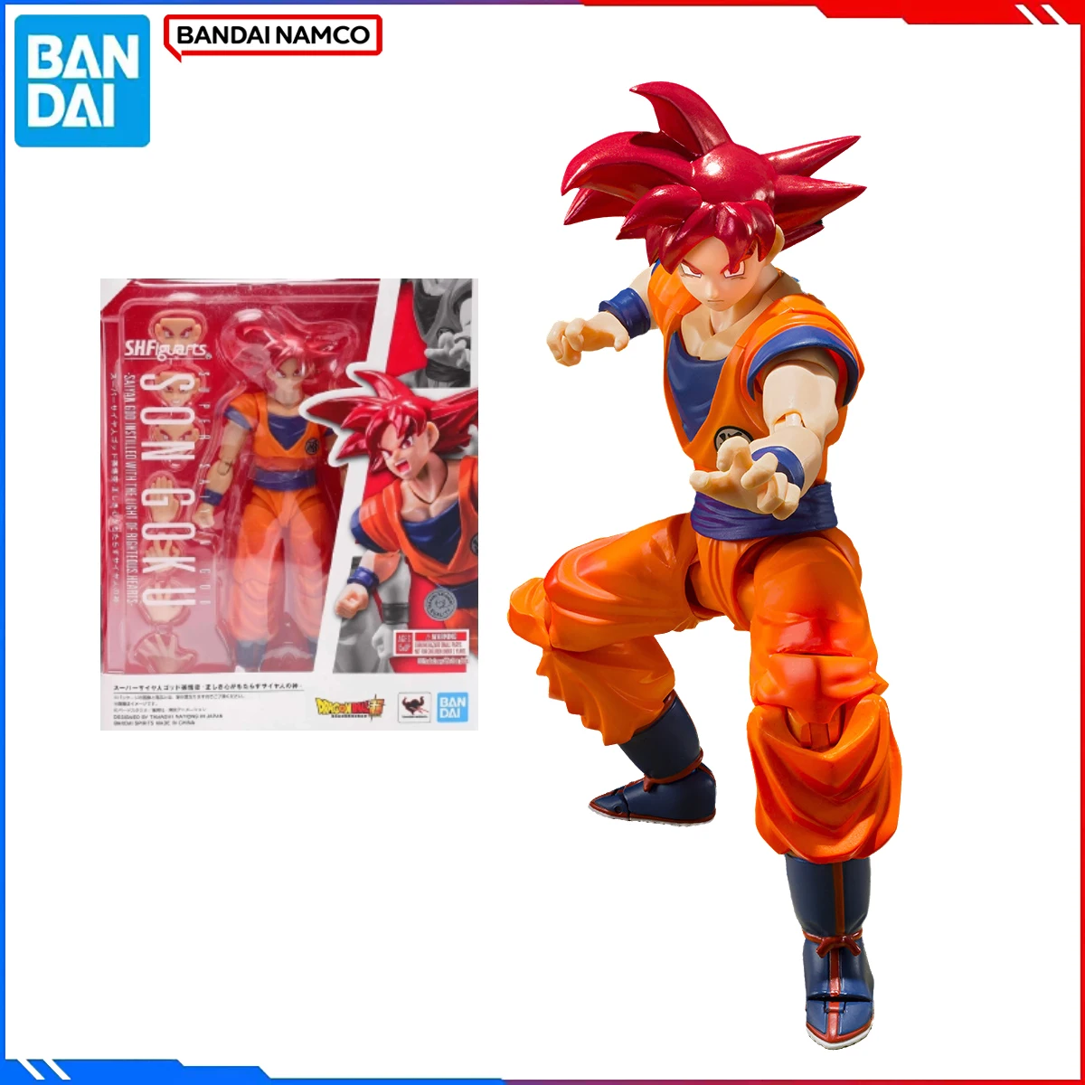 Genuine Bandai Original Dragon Ball Figure Model Kits S.H.Figuarts 1/12 Anime Figures Son Goku Righteous Hearts Action Model Toy 
Genuine Bandai Original Dragon Ball Figure Model Kits S.H.Figuarts 1/12 Anime Figures Son Goku Righteous Hearts Action Model Toy