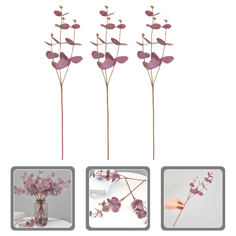 3 Pcs Artificial Green Plants Faux Eucalyptus Picks Leaf Iron Wire Leaves Bride Home Decors Simulation
3 Pcs Artificial Green Plants Faux Eucalyptus Picks Leaf Iron Wire Leaves Bride Home Decors Simulation