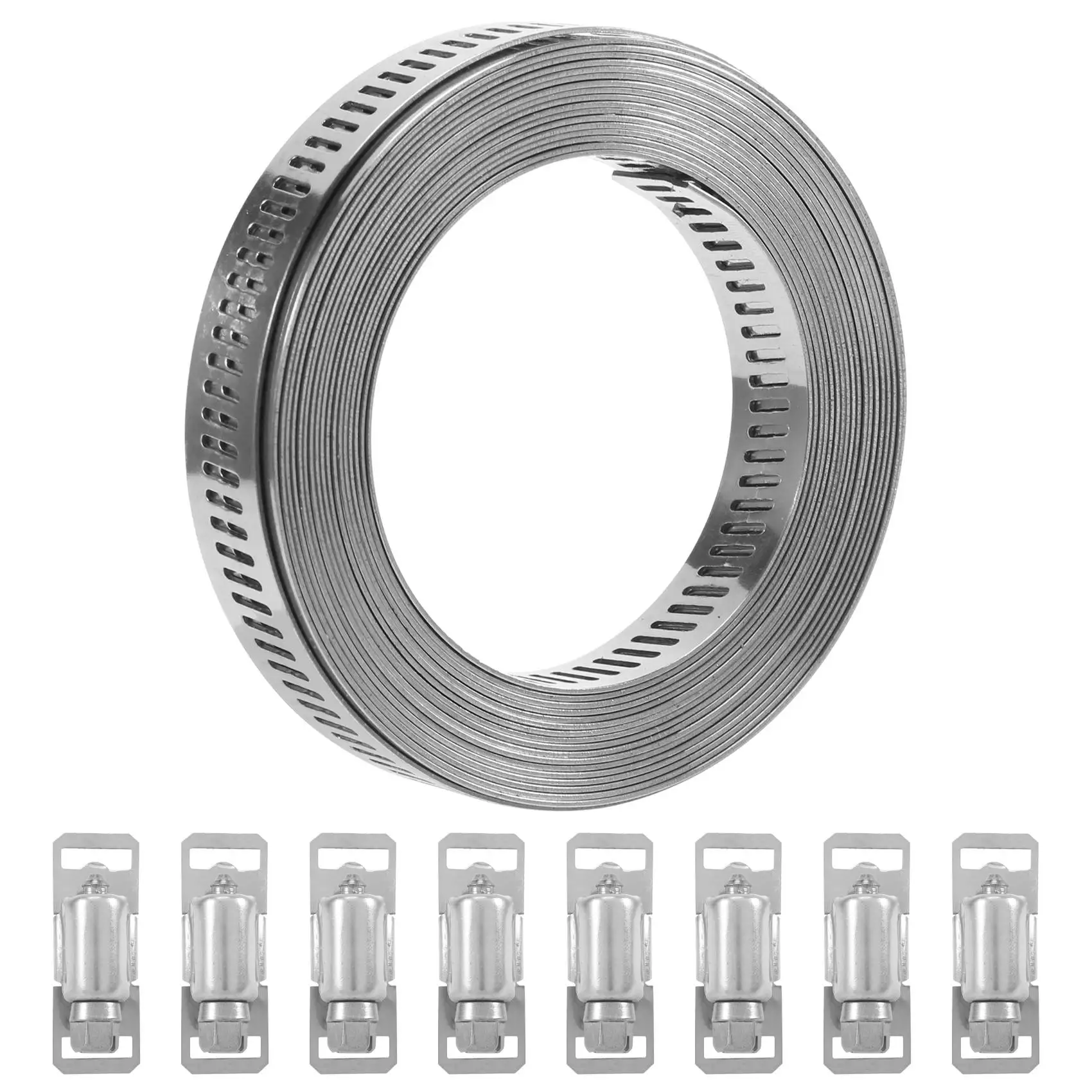 Activity 304 Stainless Steel Worm Clamp Hose Clamp Strap with Fasteners Adjustable DIY Pipe Hose Clamp Ducting Clamp 11.5 Feet
Activity 304 Stainless Steel Worm Clamp Hose Clamp Strap with Fasteners Adjustable DIY Pipe Hose Clamp Ducting Clamp 11.5 Feet
