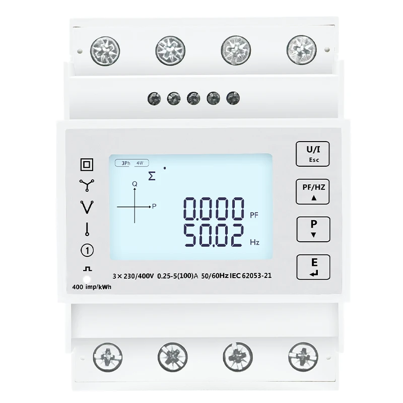 With RS485230/400VAC Touch Button45~65Hz 400imp/kWh 9999999.999 kWh Three-Phase LCD Din Rail Multifunction Energy Meter
With RS485230/400VAC Touch Button45~65Hz 400imp/kWh 9999999.999 kWh Three-Phase LCD Din Rail Multifunction Energy Meter