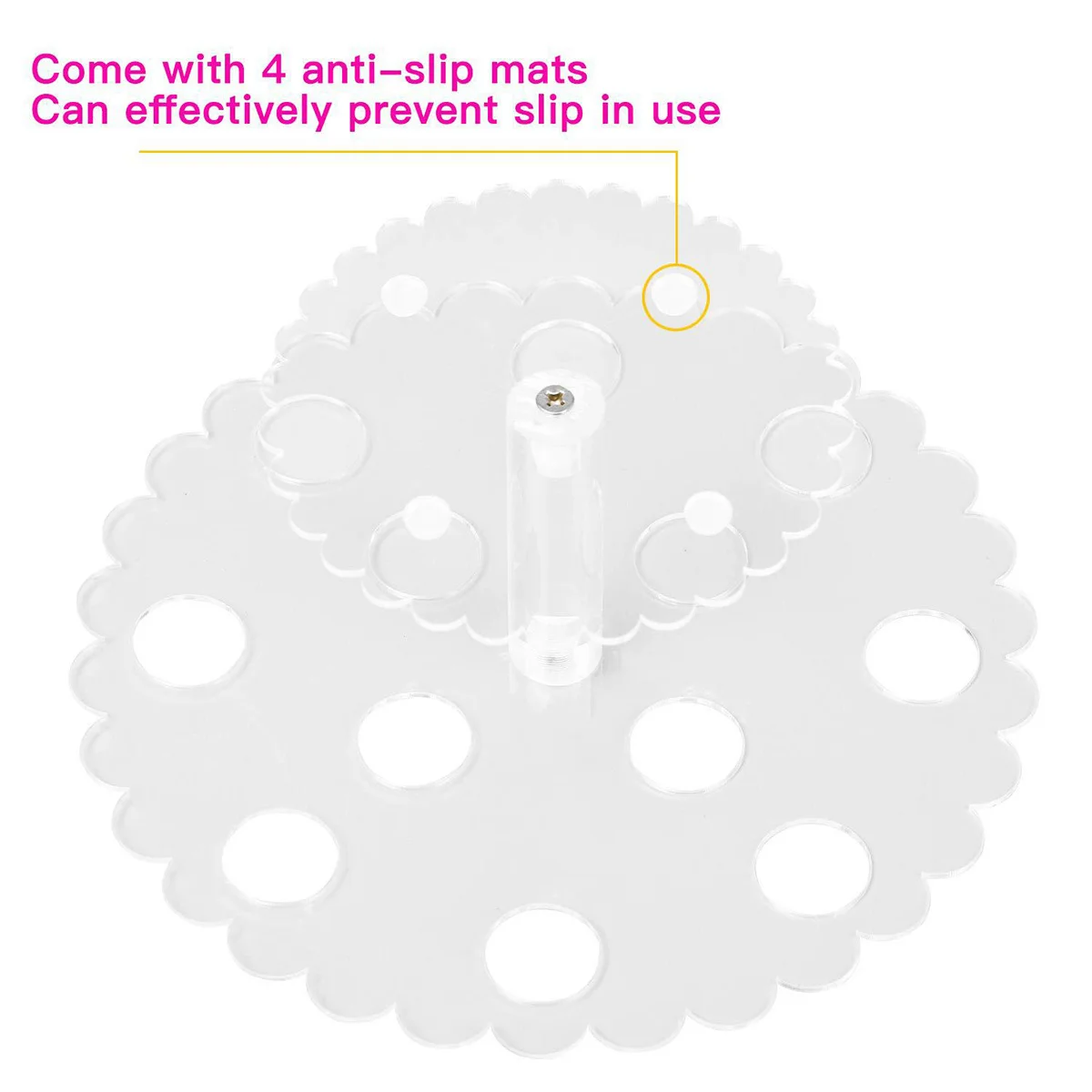 12 Holes Ice Cream Cone Holder Acrylic Flower Design 3cm Round Hole Diameter Stand Sushi Hand Roll Display Rack Sweet
12 Holes Ice Cream Cone Holder Acrylic Flower Design 3cm Round Hole Diameter Stand Sushi Hand Roll Display Rack Sweet