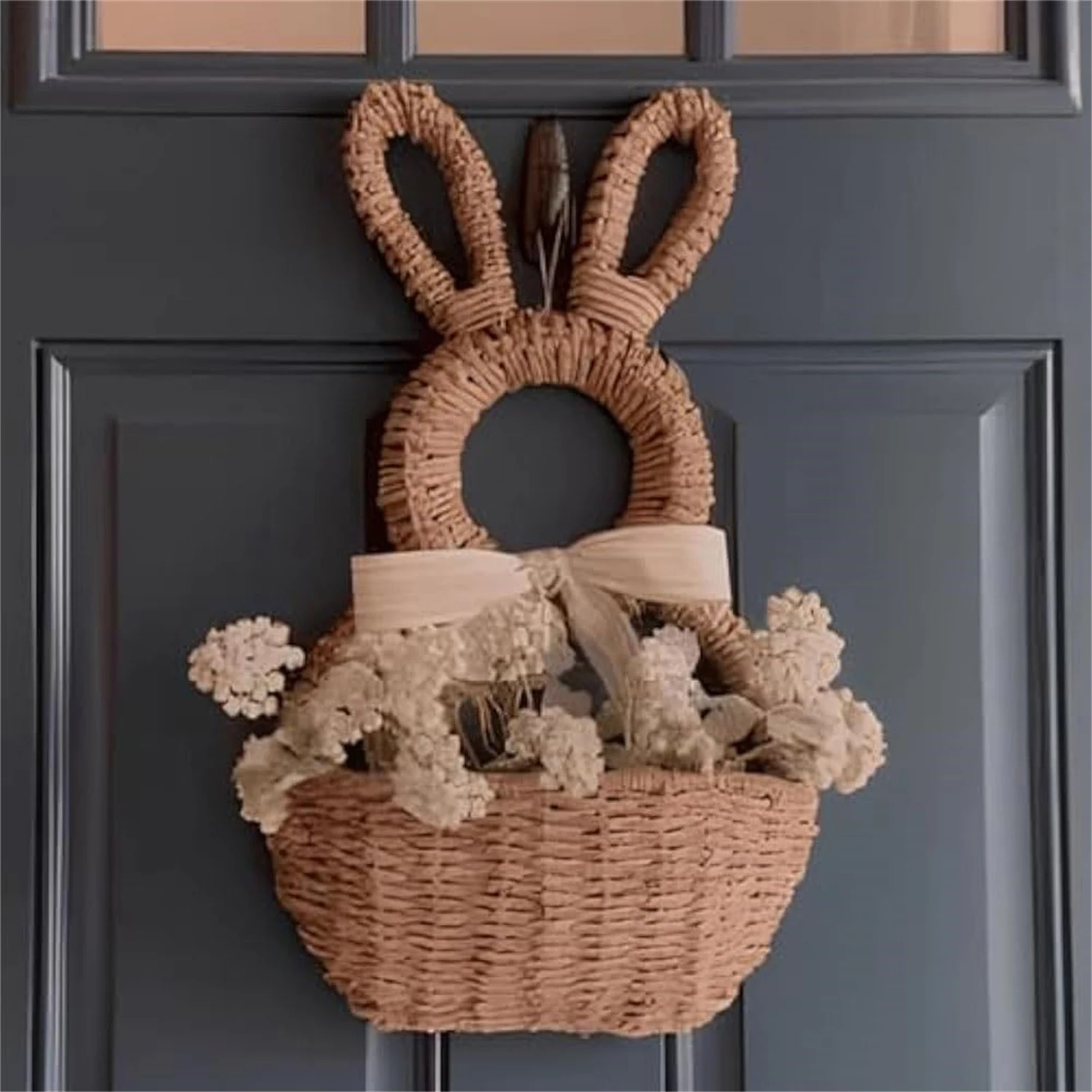 Bunny Basket Hanging Wall Pocket Hand Woven Wicker Easter Rabbit Wall Mounted Flowerpot Spring Decor For Indoor And Outdoor
Bunny Basket Hanging Wall Pocket Hand Woven Wicker Easter Rabbit Wall Mounted Flowerpot Spring Decor For Indoor And Outdoor