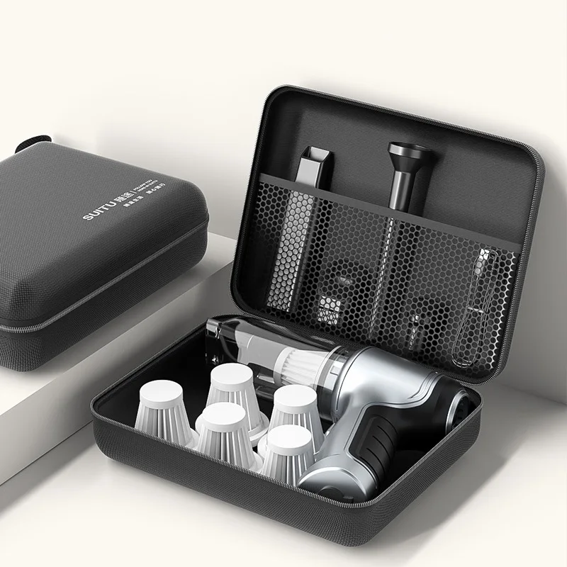 Black vacuum cleaner storage bag portable storage bag digital accessories 3c storage box EVA bag headphone data cable
Black vacuum cleaner storage bag portable storage bag digital accessories 3c storage box EVA bag headphone data cable