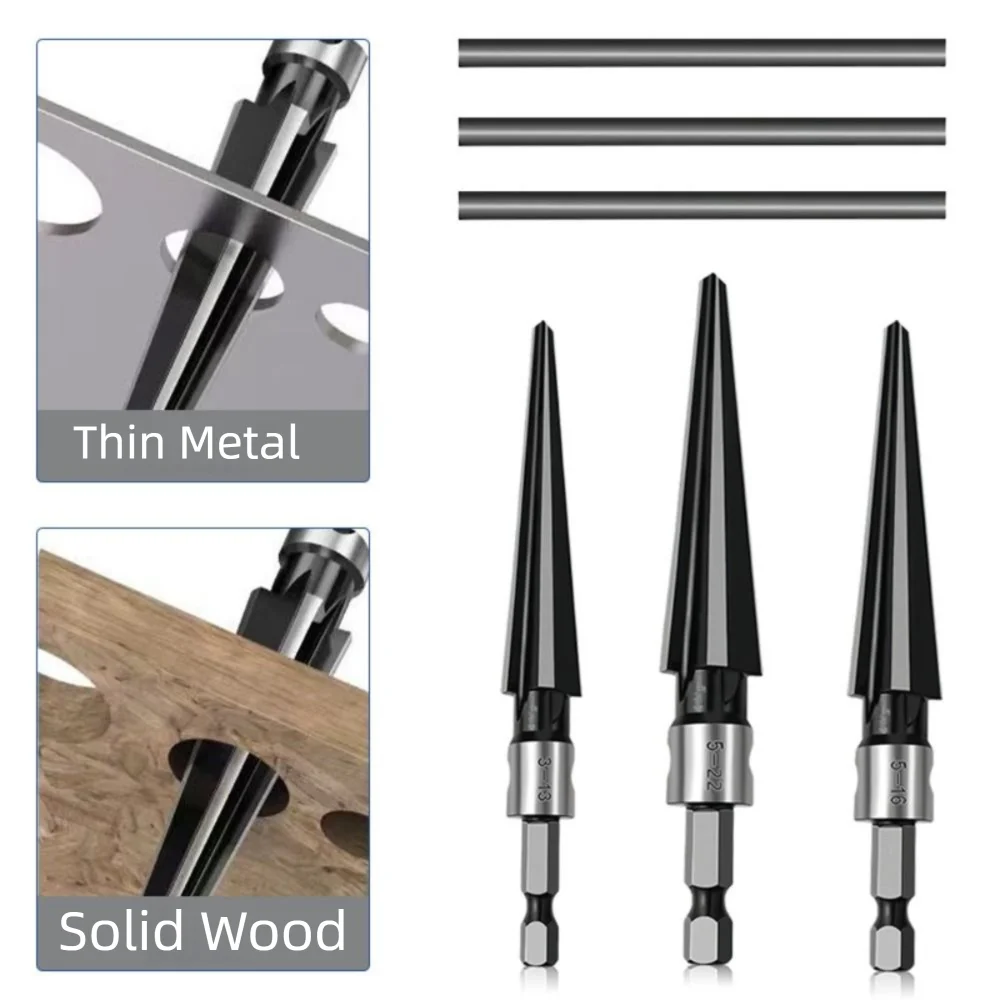 Carbon Steel Tapered Reamer Tool Hexagonal Shank Handheld Taper Reamer Set Chamfer Metal Hole Opener Hand Reamer Tool
Carbon Steel Tapered Reamer Tool Hexagonal Shank Handheld Taper Reamer Set Chamfer Metal Hole Opener Hand Reamer Tool