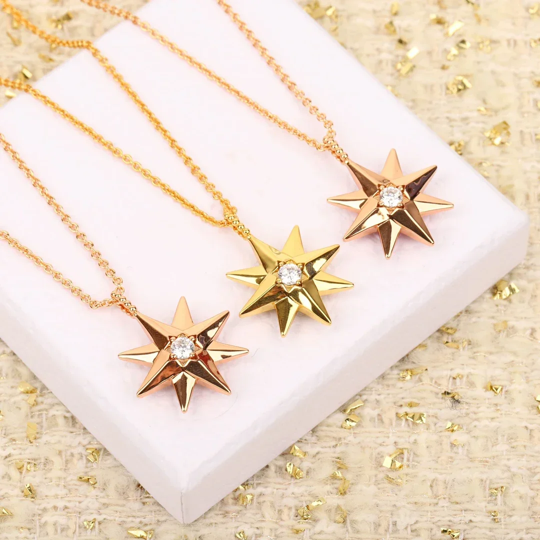 2025 Europe Designer Brand Colored Crystal Rose Gold Star Necklace Woman Top Quality Charm Jewelry Trend
2025 Europe Designer Brand Colored Crystal Rose Gold Star Necklace Woman Top Quality Charm Jewelry Trend