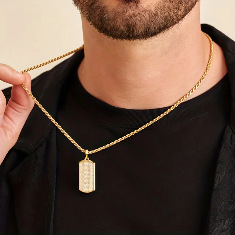 Creative Men's Necklace With 18k Gold Plated Pendant Fashion Cool Hip Hop Chain Iced Out Jewelry For Men
Creative Men's Necklace With 18k Gold Plated Pendant Fashion Cool Hip Hop Chain Iced Out Jewelry For Men
