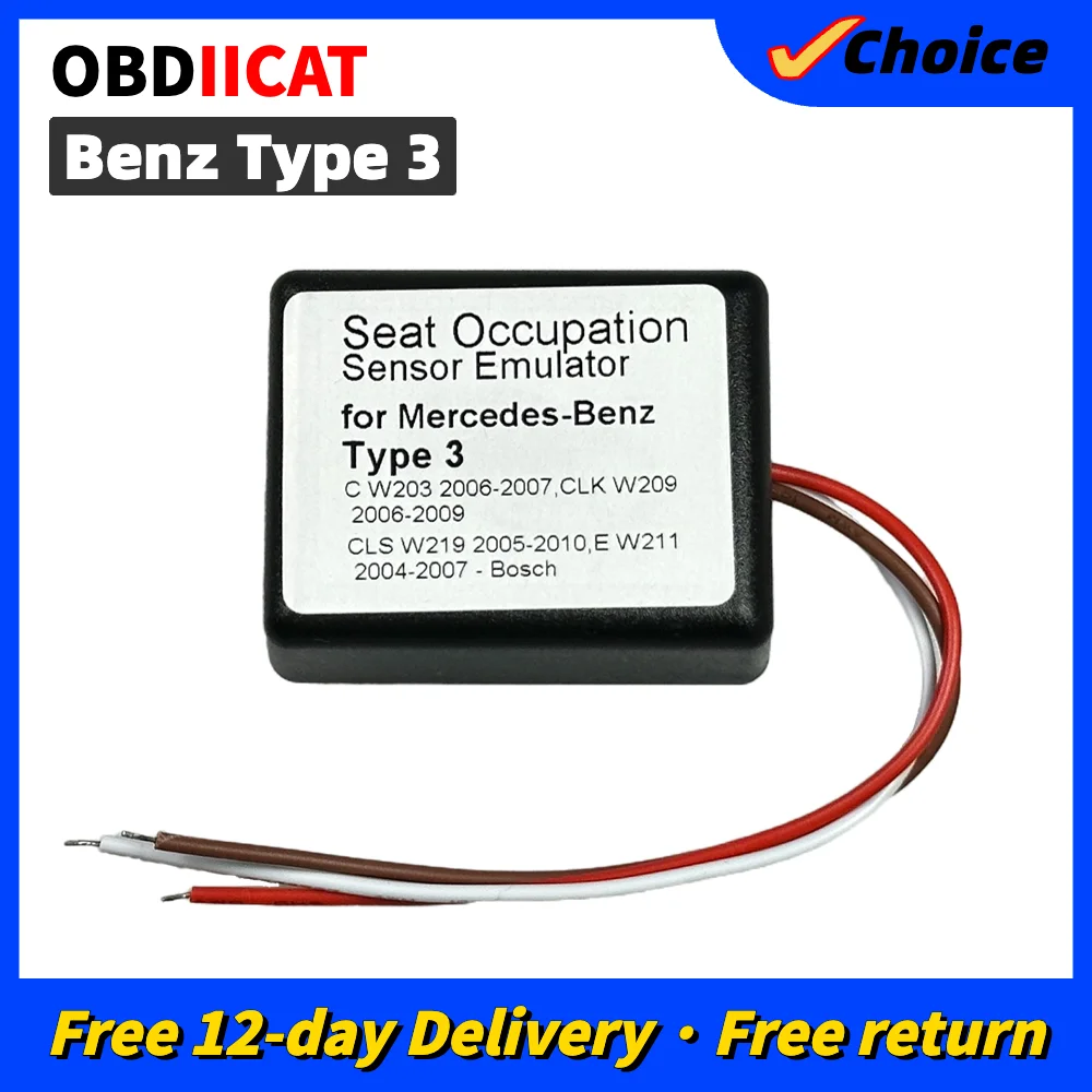 For Mercedes For Benz Type3 Occupancy Occupation Sensor SRS Emulator Emulators Type 3
For Mercedes For Benz Type3 Occupancy Occupation Sensor SRS Emulator Emulators Type 3