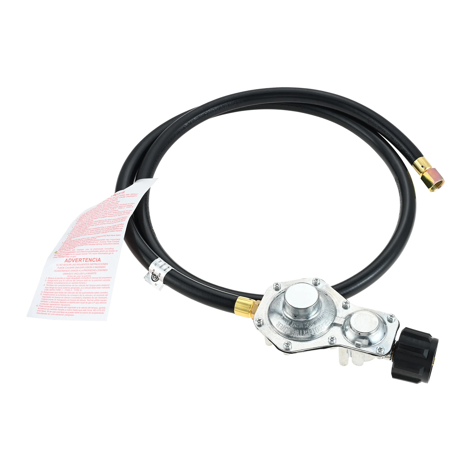 2-Stage Propane Regulator with 5FT Hose QCC1 & 3/8" Female NPT fit 5-40LB Propane Tanks for RVs Generator Camp Stove Gas Grill
2-Stage Propane Regulator with 5FT Hose QCC1 & 3/8" Female NPT fit 5-40LB Propane Tanks for RVs Generator Camp Stove Gas Grill