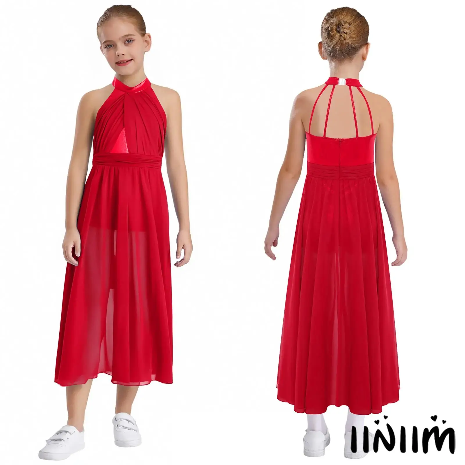 Kids Girls Trendy Metallic Sleeveless Lyrical Dance Dress with Built-in Shorts Invisible Zipper for Modern Dance Performances
Kids Girls Trendy Metallic Sleeveless Lyrical Dance Dress with Built-in Shorts Invisible Zipper for Modern Dance Performances