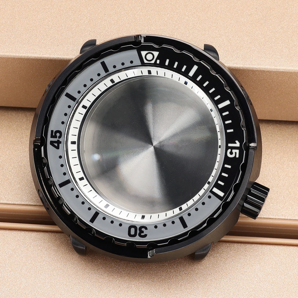 47mm Black Watch Case C3 Bezel Sapphire Crystal 200M Waterproof For NH35 NH36 NH38 NH34 Automatic Movement for Tuna Can Mod case
47mm Black Watch Case C3 Bezel Sapphire Crystal 200M Waterproof For NH35 NH36 NH38 NH34 Automatic Movement for Tuna Can Mod case