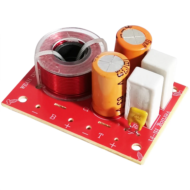 80W speaker splitter, dual frequency high and low frequency 2-way splitter board, DIY speaker sound quality improvement tool
80W speaker splitter, dual frequency high and low frequency 2-way splitter board, DIY speaker sound quality improvement tool