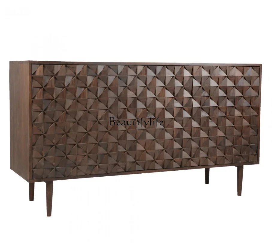 Medieval solid wood dining side cabinet wabi sabi retro style Nordic French art dining side cabinet
Medieval solid wood dining side cabinet wabi sabi retro style Nordic French art dining side cabinet