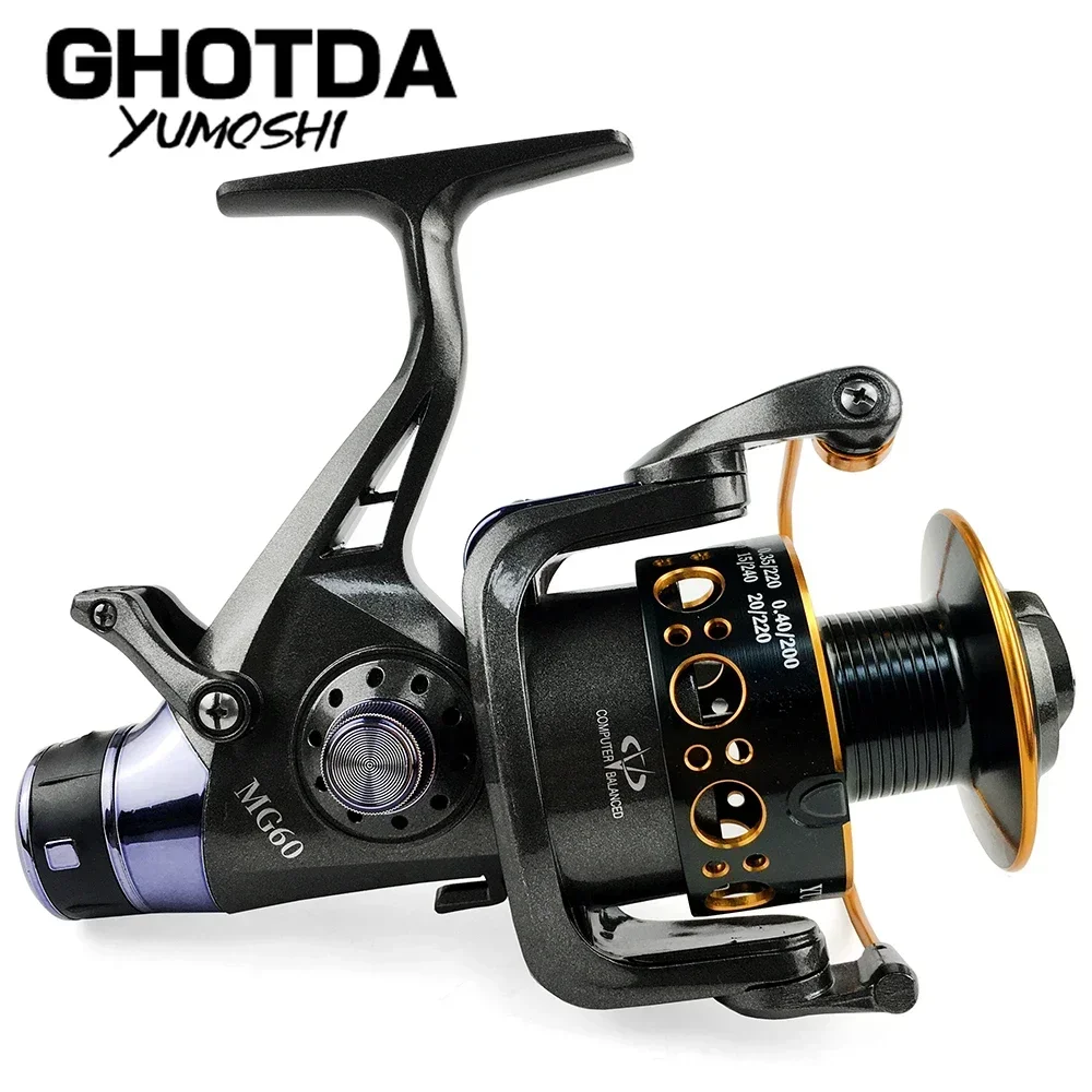 GHOTDA Super Strong Drag Carp Feeder Spinning Fishing Reel Metal Spool Front Rear Double Brake Fishing Reels MG3000-6000Sereies
GHOTDA Super Strong Drag Carp Feeder Spinning Fishing Reel Metal Spool Front Rear Double Brake Fishing Reels MG3000-6000Sereies