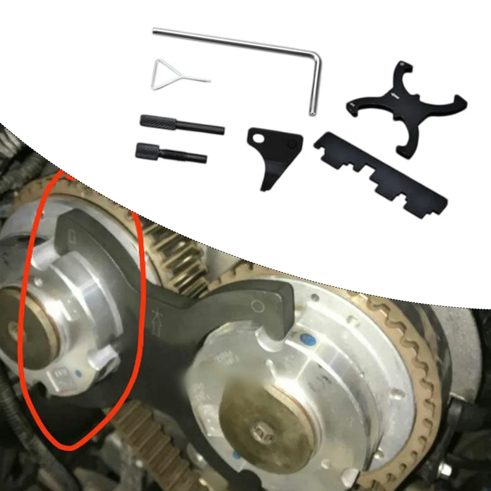 Engine Camshaft Crankshaft Timing Belt Locking Tool Kit for Ford 1.6 TI-VCT For Duratec Engines Used on Fiesta Focus C-MAX B-MAX
Engine Camshaft Crankshaft Timing Belt Locking Tool Kit for Ford 1.6 TI-VCT For Duratec Engines Used on Fiesta Focus C-MAX B-MAX