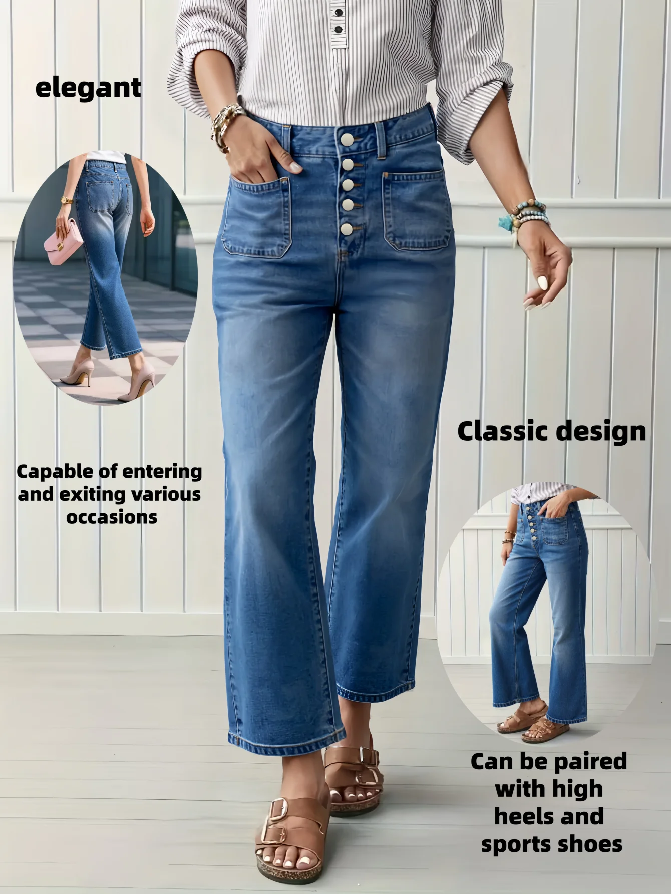 Women's Relaxed Straight-Leg Crop Jeans 2026 Trend Front Row Button Hole Casual Comfortable Pants for Ladies
Women's Relaxed Straight-Leg Crop Jeans 2026 Trend Front Row Button Hole Casual Comfortable Pants for Ladies