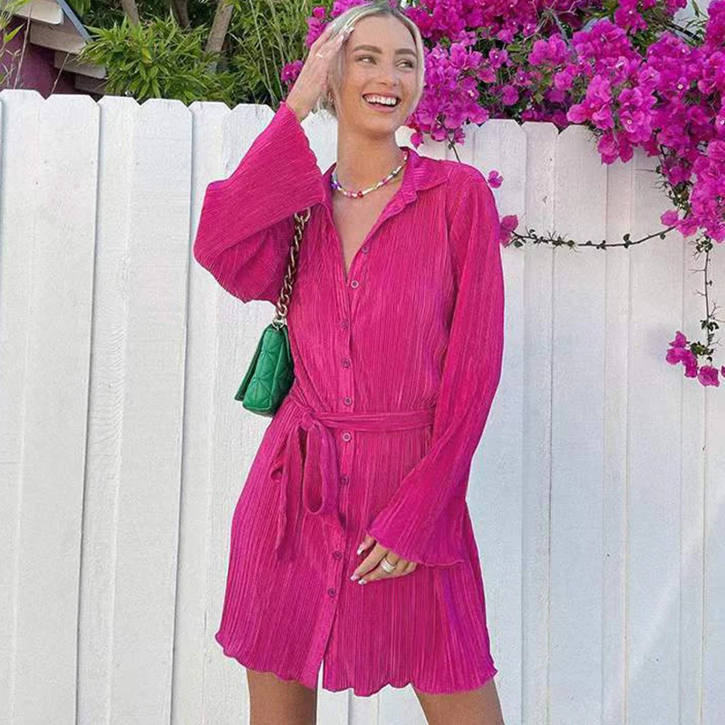 Ardm Fashion V Neck Pleated Fold Minimalism Shirt Dresses For Women 2022 Long Sleeve Button-Up Mini Dress Party Dress Vestidos
Ardm Fashion V Neck Pleated Fold Minimalism Shirt Dresses For Women 2022 Long Sleeve Button-Up Mini Dress Party Dress Vestidos