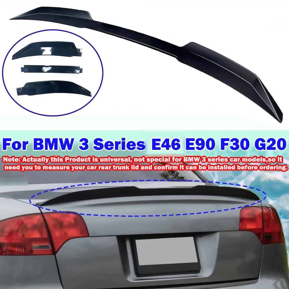 Universal Racing Wing For BMW 3 Series E46 E90 F30 F30 G20 Rear Wing Tail Lid Glossy Black 3pcs Auto Ducktail Trunk Spoiler
Universal Racing Wing For BMW 3 Series E46 E90 F30 F30 G20 Rear Wing Tail Lid Glossy Black 3pcs Auto Ducktail Trunk Spoiler