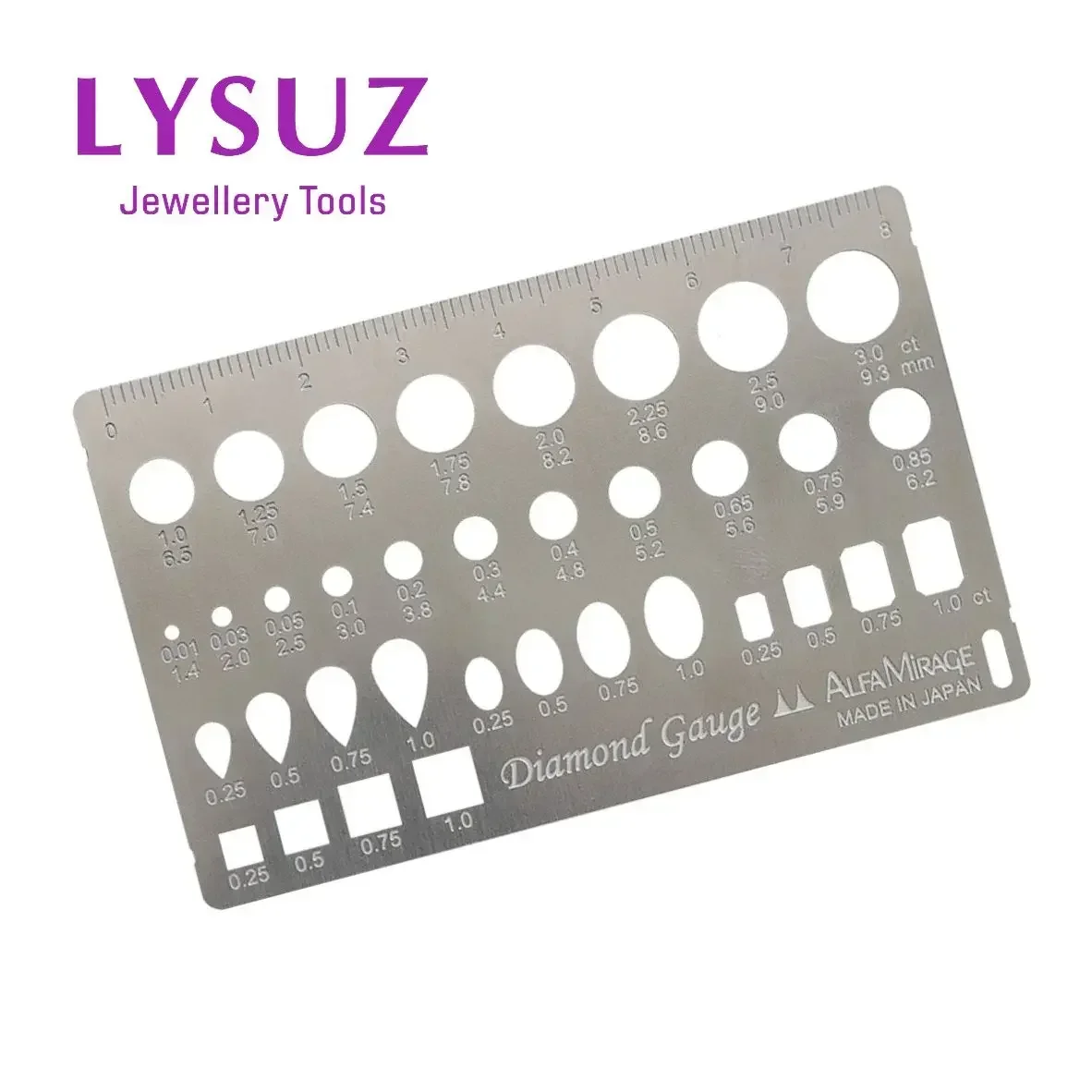 Diamond Gauge Stainless Steel Measure Special Shaped Diamond Gemstone Jewelry High Quality Caliper Estimating Weight
Diamond Gauge Stainless Steel Measure Special Shaped Diamond Gemstone Jewelry High Quality Caliper Estimating Weight