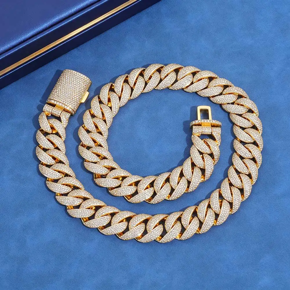 22mm Wide Cuban Chain Brass Full Paved CZ Zircon Necklace Hip Hop Iced Out Bling Rapper Jewelry Gold Silver Two Tone Neck Chain
22mm Wide Cuban Chain Brass Full Paved CZ Zircon Necklace Hip Hop Iced Out Bling Rapper Jewelry Gold Silver Two Tone Neck Chain