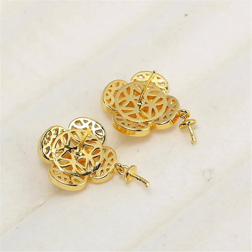 Gold Plated Pearl Earring Settings, DIY Jewelry Making Supplies, Blank Ear Stud Bases for Handmade Accessories, 1pair No Pearl
Gold Plated Pearl Earring Settings, DIY Jewelry Making Supplies, Blank Ear Stud Bases for Handmade Accessories, 1pair No Pearl