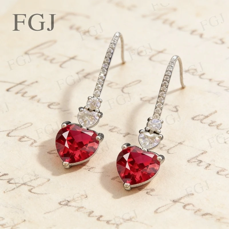 Серьги с рубинами/сапфирами/фианитами в форме сердца 8x8 мм, серебро 925 пробы, высшее качество, для женщин, на помолвку, свадьбу, ювелирные подарки
Серьги с рубинами/сапфирами/фианитами в форме сердца 8x8 мм, серебро 925 пробы, высшее качество, для женщин, на помолвку, свадьбу, ювелирные подарки