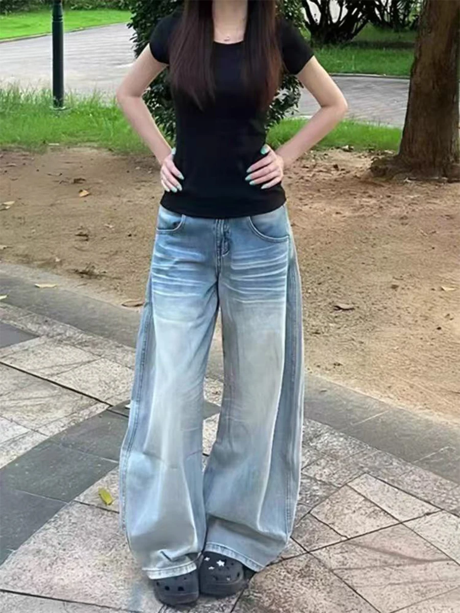 Джинсы женские американского кроя больших размеров, широкие, с низкой посадкой, прямые, буткат, из денима, для осени и зимы, для фигуры типа «груша»
Джинсы женские американского кроя больших размеров, широкие, с низкой посадкой, прямые, буткат, из денима, для осени и зимы, для фигуры типа «груша»