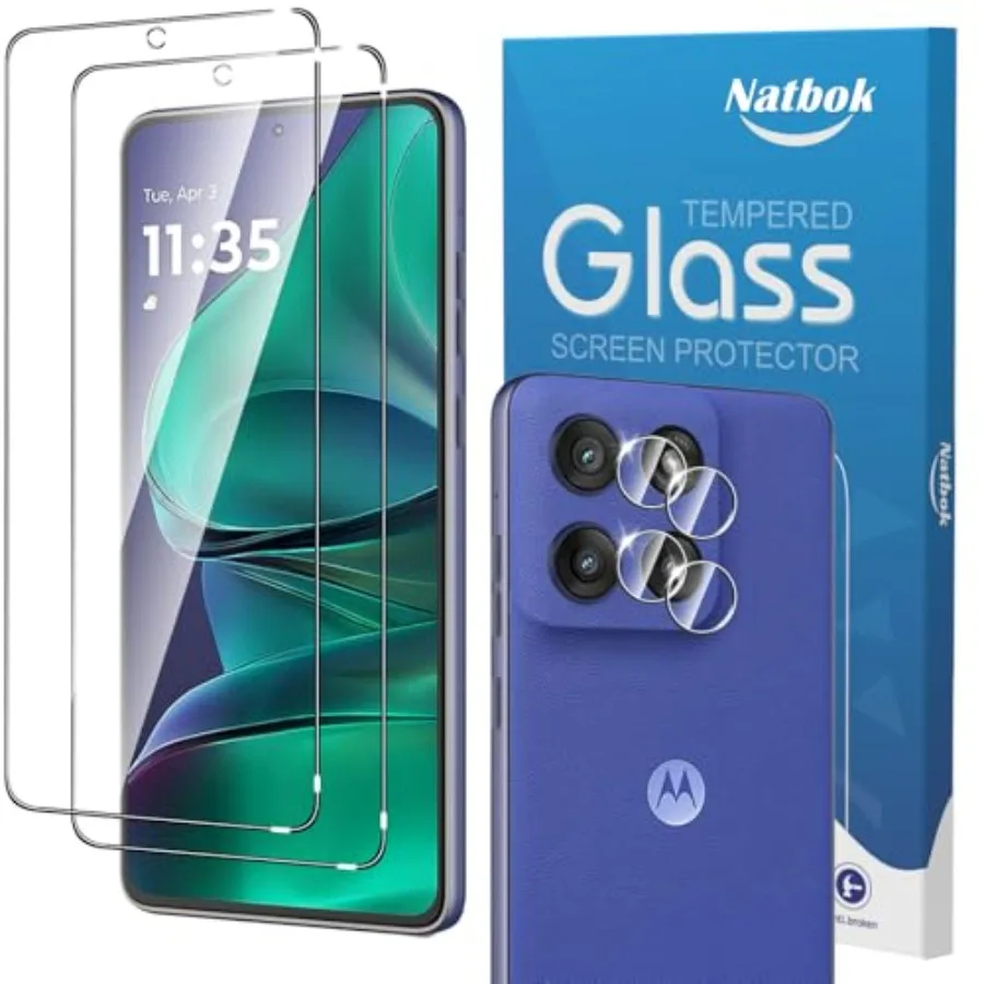 2+2 Pack for Moto G Stylus 2025/Moto Edge 60 Stylus Screen Protector with Camera Lens Protector, 9H Tempered Glass Film, HD Cle
2+2 Pack for Moto G Stylus 2025/Moto Edge 60 Stylus Screen Protector with Camera Lens Protector, 9H Tempered Glass Film, HD Cle