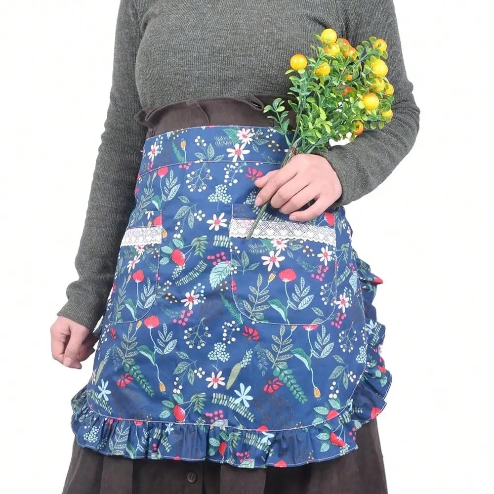 Love Potato Vintage Floral Half Apron With Pockets, Cotton Waist Apron For Women, 25.5 X 16.9 Inches, Kitchen CooFKing BaFKing,Whitepeony
Love Potato Vintage Floral Half Apron With Pockets, Cotton Waist Apron For Women, 25.5 X 16.9 Inches, Kitchen CooFKing BaFKing,Whitepeony