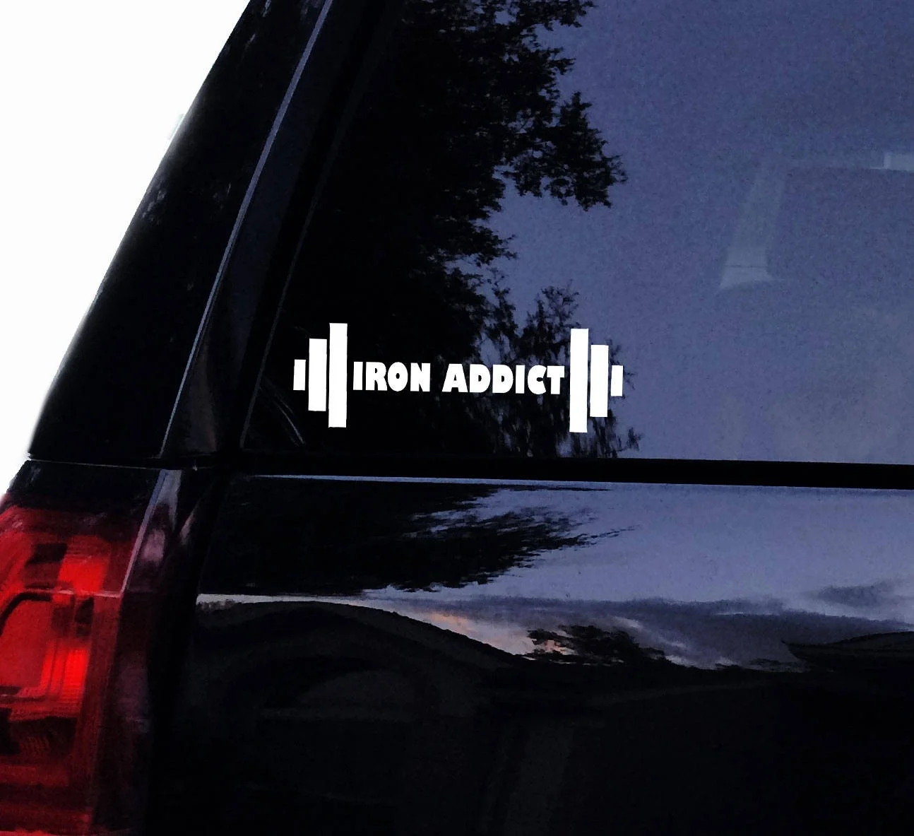 For Iron Addict Decal Sticker Workout Barbells Gym Vinyl Car Laptop Window Wall
For Iron Addict Decal Sticker Workout Barbells Gym Vinyl Car Laptop Window Wall
