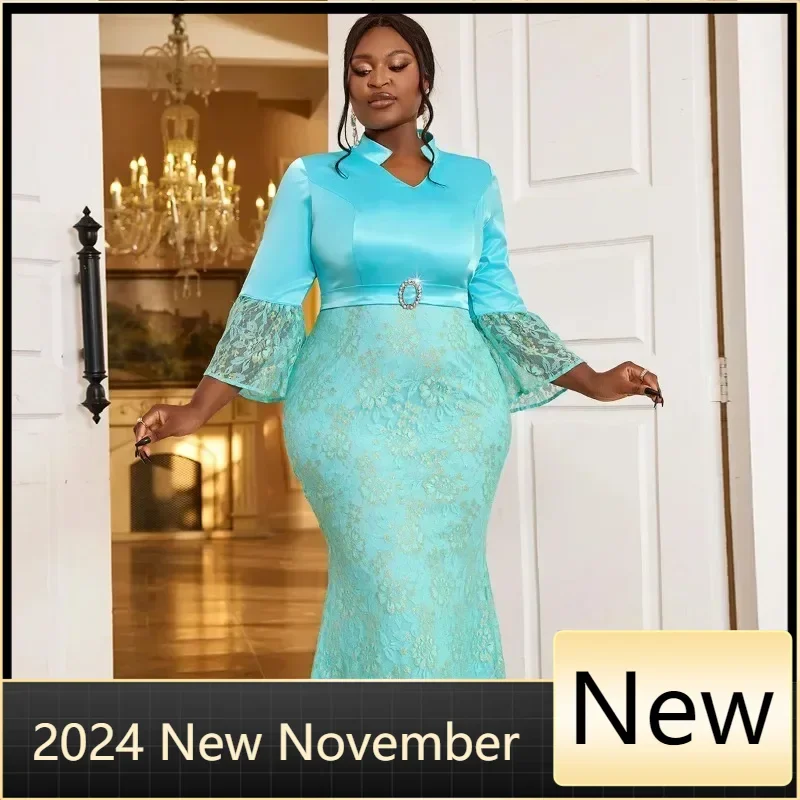 Customized Elegant African Party Evening Dresses for Women Autumn Africa 3/4 Sleeve V-neck Long Maxi Christmas Dress Outfit Afri
Customized Elegant African Party Evening Dresses for Women Autumn Africa 3/4 Sleeve V-neck Long Maxi Christmas Dress Outfit Afri