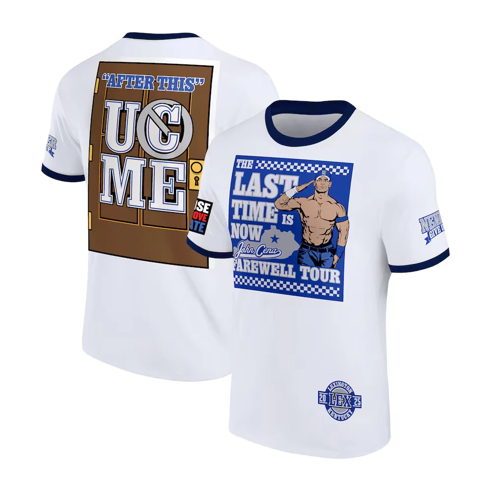 Men's White John Cena Farewell Tour 2025 Lexington T-Shirt Summer New Quick Dry Sports Short-sleeved Street Casual Oversized Tee
Men's White John Cena Farewell Tour 2025 Lexington T-Shirt Summer New Quick Dry Sports Short-sleeved Street Casual Oversized Tee