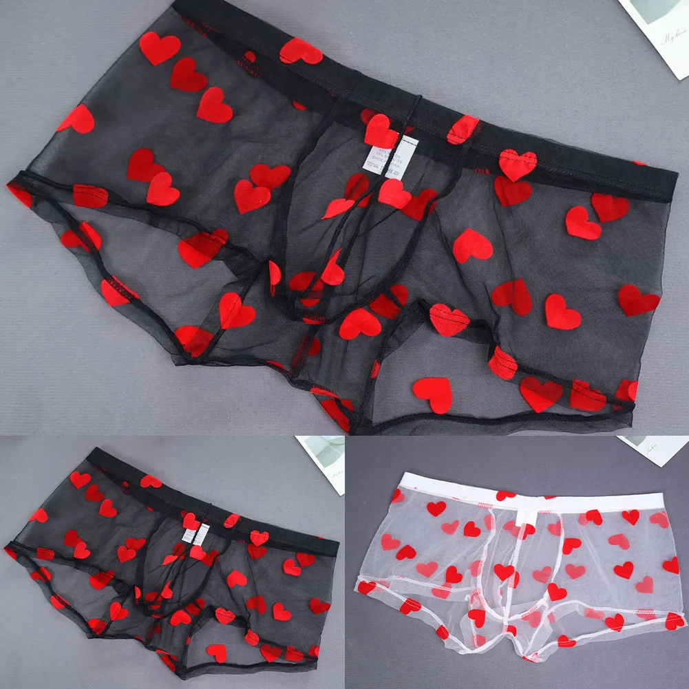 Мужские прозрачные сетчатые боксеры с принтом сердца, легкое нижнее белье, дышащие крутые сексуальные трусики белого, черного цвета
Мужские прозрачные сетчатые боксеры с принтом сердца, легкое нижнее белье, дышащие крутые сексуальные трусики белого, черного цвета