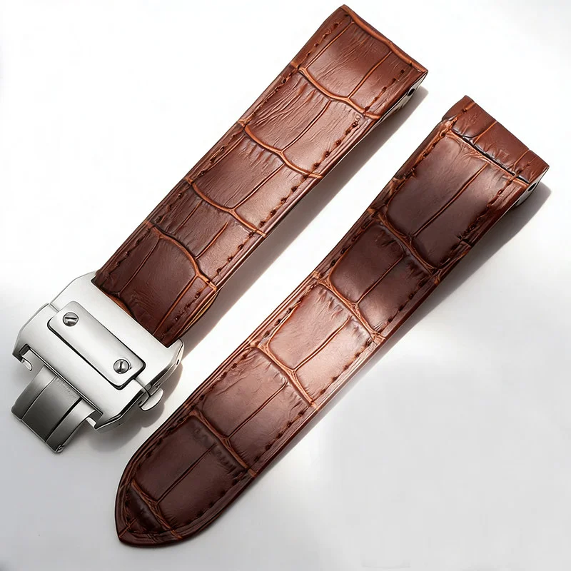 20mm 23mm Genuine Leather Watch Strap for Cartier Santos 100 Cowhide Men's and Women's Premium Folding Clasp Bracelet Watchband
20mm 23mm Genuine Leather Watch Strap for Cartier Santos 100 Cowhide Men's and Women's Premium Folding Clasp Bracelet Watchband
