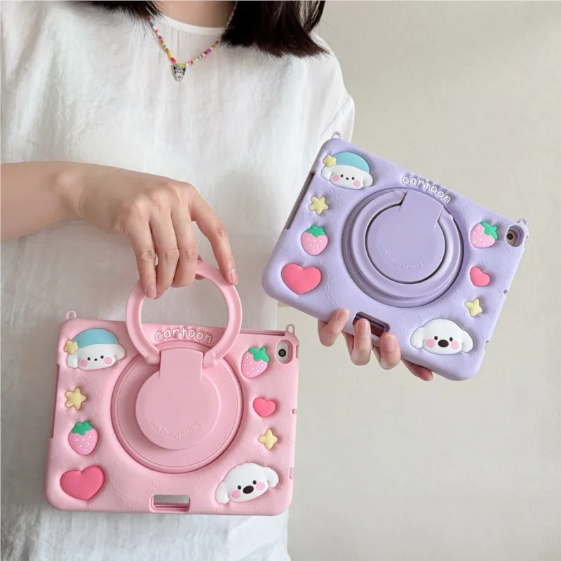 3D Cute Cute Cartoon White Dog 3in1 Detachable Tablet Case For iPad5/6/Air1/2/3 Pro 7/8/9th 9.7/10.2/10.5in Kids Silicone Cover
3D Cute Cute Cartoon White Dog 3in1 Detachable Tablet Case For iPad5/6/Air1/2/3 Pro 7/8/9th 9.7/10.2/10.5in Kids Silicone Cover
