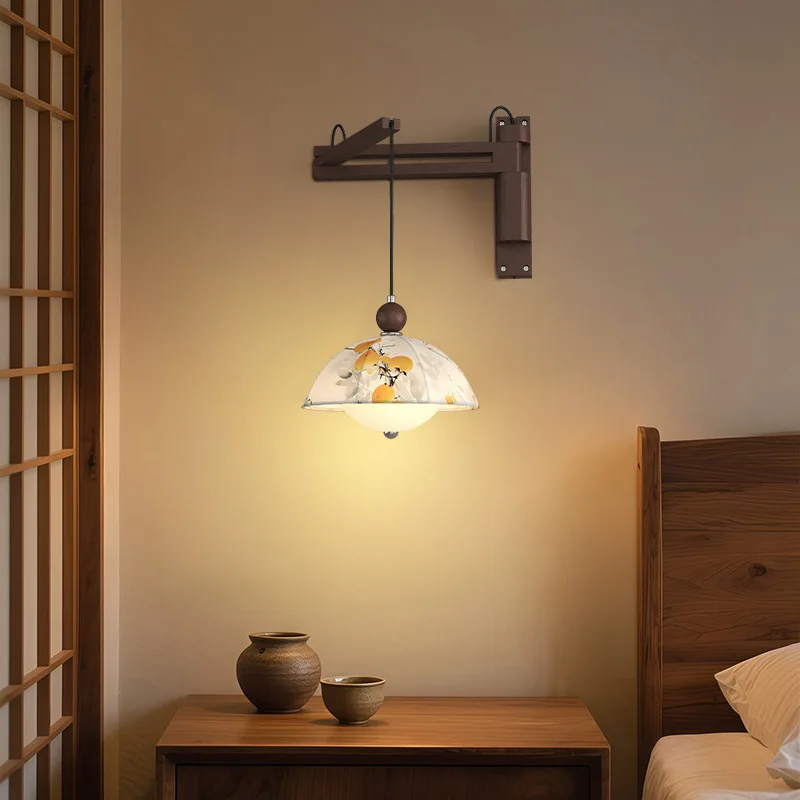 Medieval style bedroom bedside wall lamp French retro living room corridor background wall ambient light
Medieval style bedroom bedside wall lamp French retro living room corridor background wall ambient light