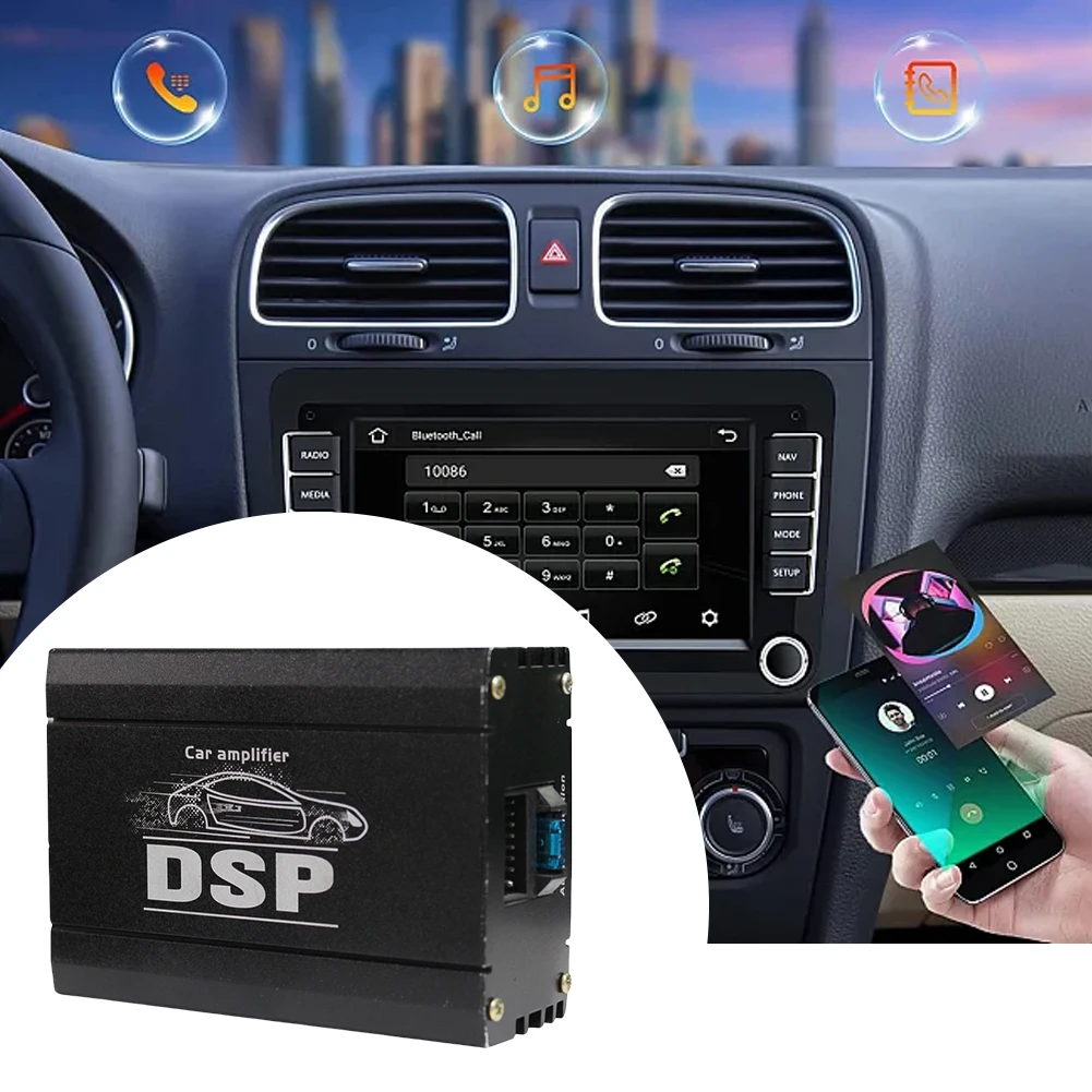 4x50W Car DSP Digital Audio Processor 4-Channel DSP Car Power Amplifier Audio Digital Sound Processor for Car Audio Enhancement
4x50W Car DSP Digital Audio Processor 4-Channel DSP Car Power Amplifier Audio Digital Sound Processor for Car Audio Enhancement