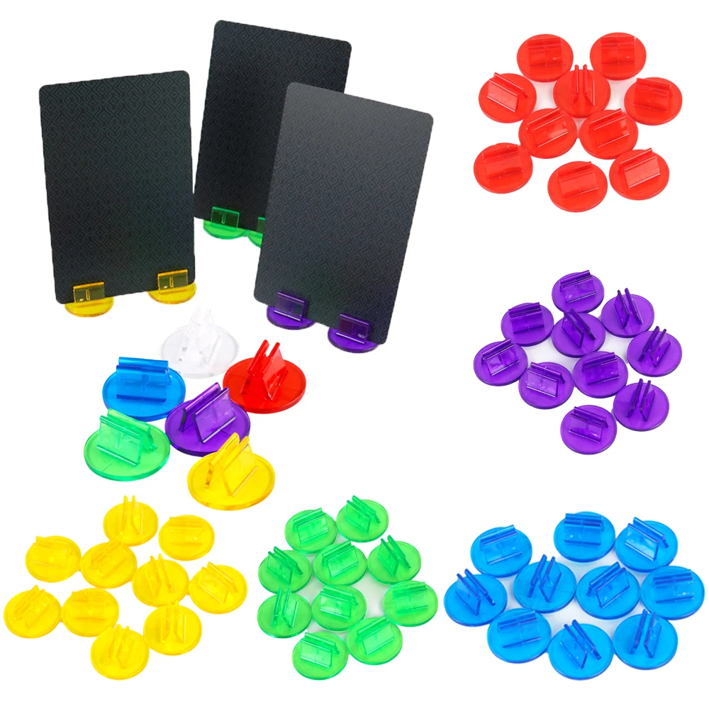 50 шт. держатель для карт, полупрозрачные пластиковые подставки для карт для аксессуаров для настольных игр, фиксированный реквизит 
50 шт. держатель для карт, полупрозрачные пластиковые подставки для карт для аксессуаров для настольных игр, фиксированный реквизит