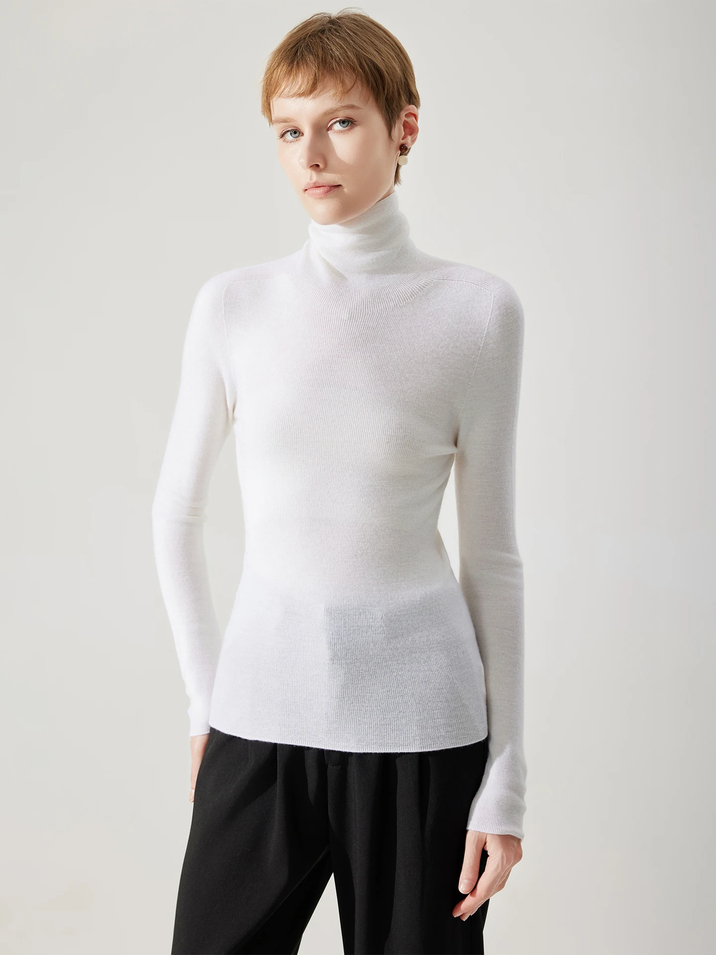 New Spring Autumn Winter Women's Sweater 100% Merino Wool Knitwear Turtleneck Pullover Long Sleeve Clothing Tops Spinning Blouse
New Spring Autumn Winter Women's Sweater 100% Merino Wool Knitwear Turtleneck Pullover Long Sleeve Clothing Tops Spinning Blouse