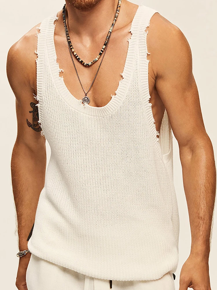 New Casual Patchwork Sleeveless Vest Men Streetwear Loose Summer Pullover Tops Solid Male Leisure Sports O Neck Fashion Tank Top
New Casual Patchwork Sleeveless Vest Men Streetwear Loose Summer Pullover Tops Solid Male Leisure Sports O Neck Fashion Tank Top