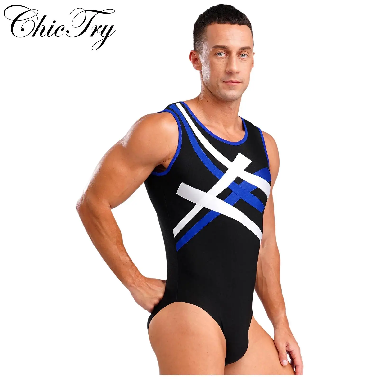 Mens Ballet Gymnastics Leotard Sleeveless Workout Bodysuit Performance Competition Costume Training Figure Skating Dancewear
Mens Ballet Gymnastics Leotard Sleeveless Workout Bodysuit Performance Competition Costume Training Figure Skating Dancewear