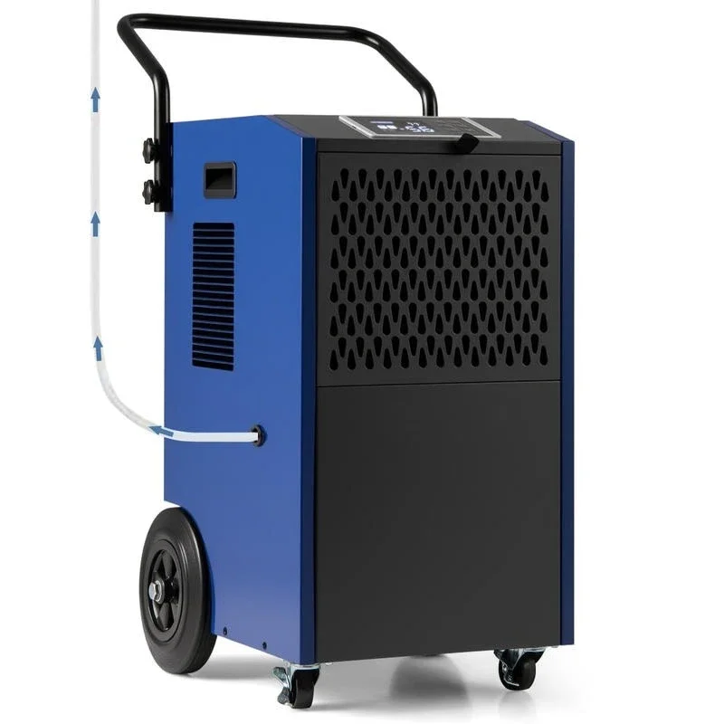 154 Pints Commercial Dehumidifier with Pump and Drain Hoses-Blue
154 Pints Commercial Dehumidifier with Pump and Drain Hoses-Blue