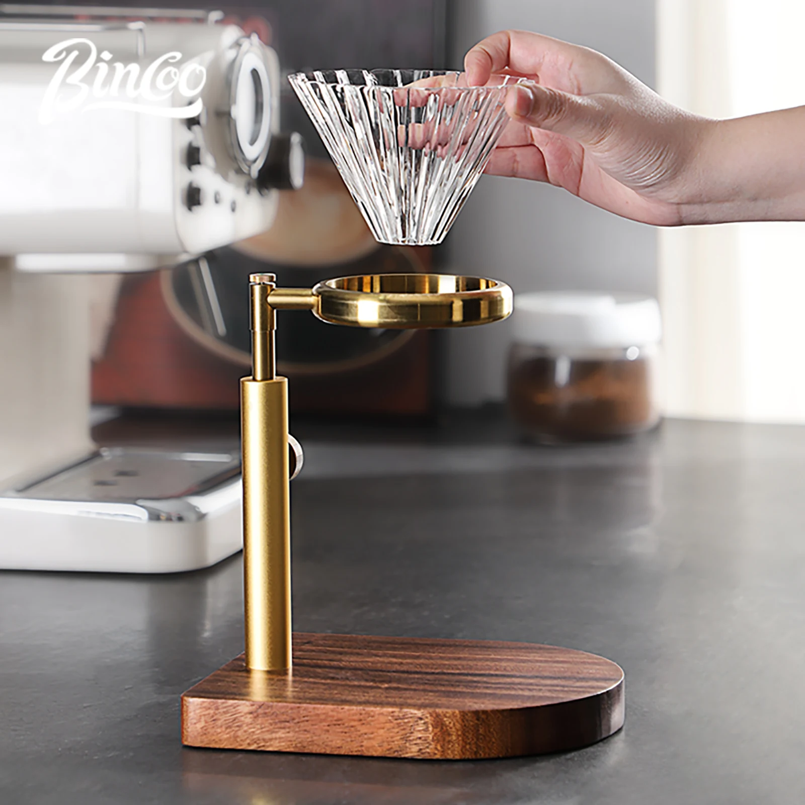 Bincoo Walnut Wood Hand Brewed Coffee Stand Filter Cup Hand Brewed Pot Storage Rack Adjustable Stand Home Barista Accessories
Bincoo Walnut Wood Hand Brewed Coffee Stand Filter Cup Hand Brewed Pot Storage Rack Adjustable Stand Home Barista Accessories