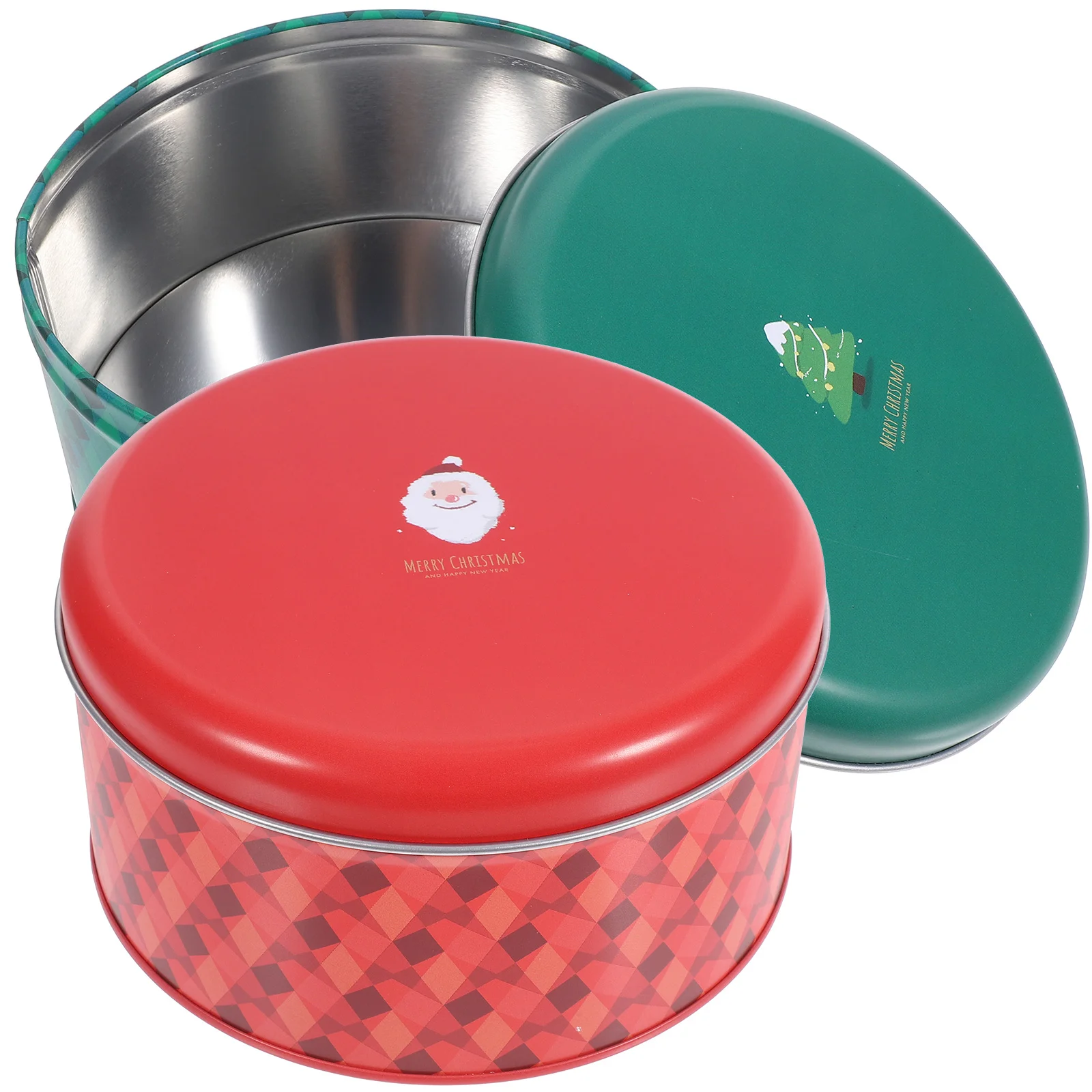 2 Pcs Christmas Tin Box Cookie Cocoa Crisp Can Biscuit Storage Jar Tea Tins With Lids Candy Container Containers Metal
2 Pcs Christmas Tin Box Cookie Cocoa Crisp Can Biscuit Storage Jar Tea Tins With Lids Candy Container Containers Metal