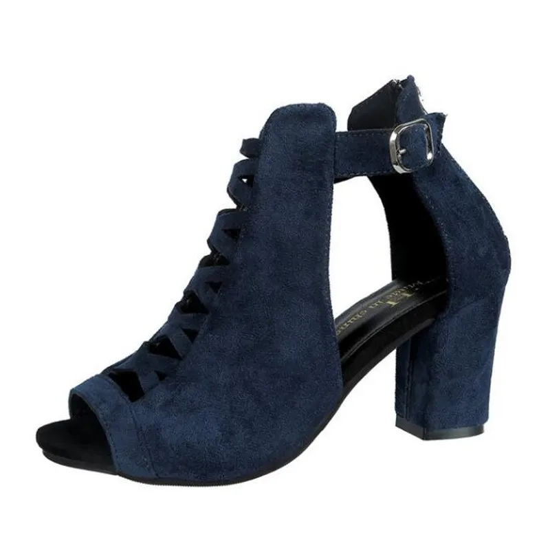 Women's High Heel Sandals Thick Heel Fishmouth Toe Heel Wrap Women Sandals Rear Zipper New Summer Large Size Sandalias De Mujer
Women's High Heel Sandals Thick Heel Fishmouth Toe Heel Wrap Women Sandals Rear Zipper New Summer Large Size Sandalias De Mujer