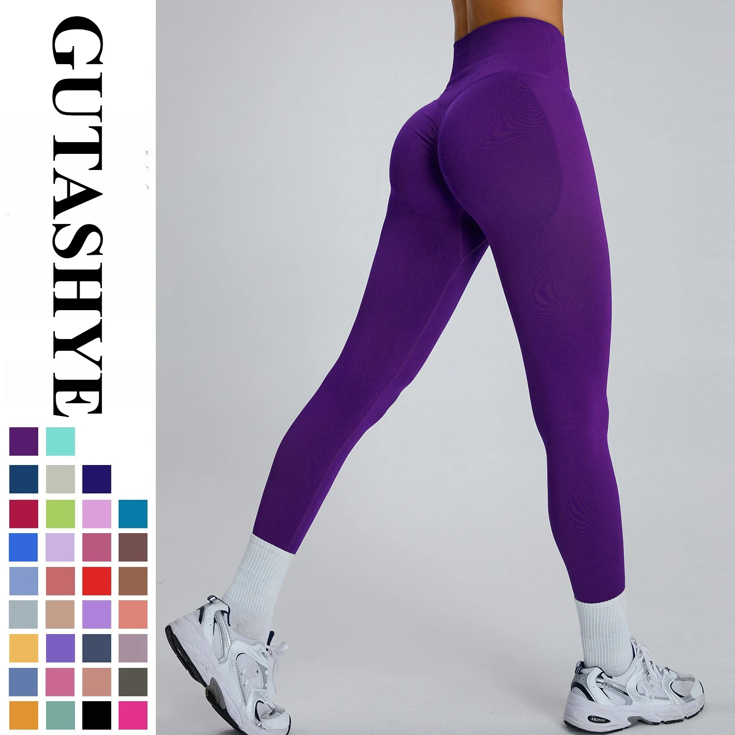 Breathable High Stretch Full Length Yoga Leggings Seamless High Waist Peach Butt Tummy Control Skinny Activewear Pants for Gym
Breathable High Stretch Full Length Yoga Leggings Seamless High Waist Peach Butt Tummy Control Skinny Activewear Pants for Gym