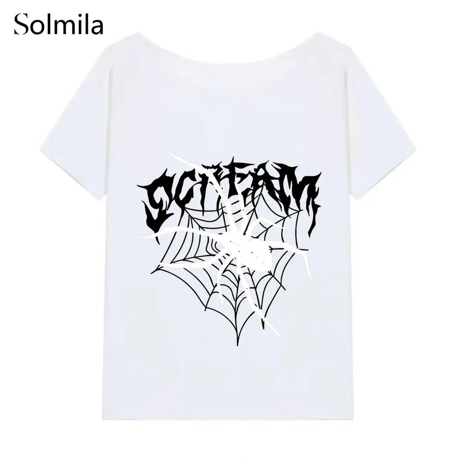 Women's Graffiti Print Letters 2Color Off Shoulders Short Sleeve T-Shirts Fashion Casual Korean Top Street Style Comfortable
Women's Graffiti Print Letters 2Color Off Shoulders Short Sleeve T-Shirts Fashion Casual Korean Top Street Style Comfortable