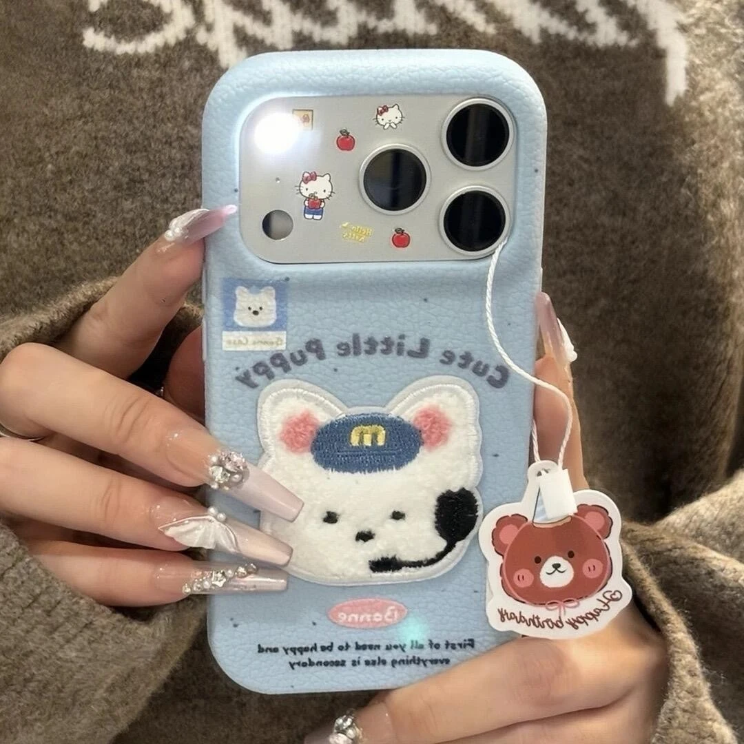 Cute Puppy Phone Case For iPhone 17 Air 16E 16 15 14 Plus 13 12 Mini 11 Pro Max Lovely Plush Dog Soft PU Leather Cover
Cute Puppy Phone Case For iPhone 17 Air 16E 16 15 14 Plus 13 12 Mini 11 Pro Max Lovely Plush Dog Soft PU Leather Cover