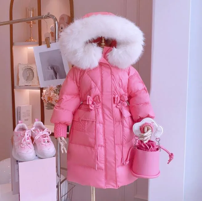 Girl's Winter Jacket 2023 New Glossy Down Cotton Hooded Coat Thick Warm Long Outerwear Princess Flower Kids
Girl's Winter Jacket 2023 New Glossy Down Cotton Hooded Coat Thick Warm Long Outerwear Princess Flower Kids