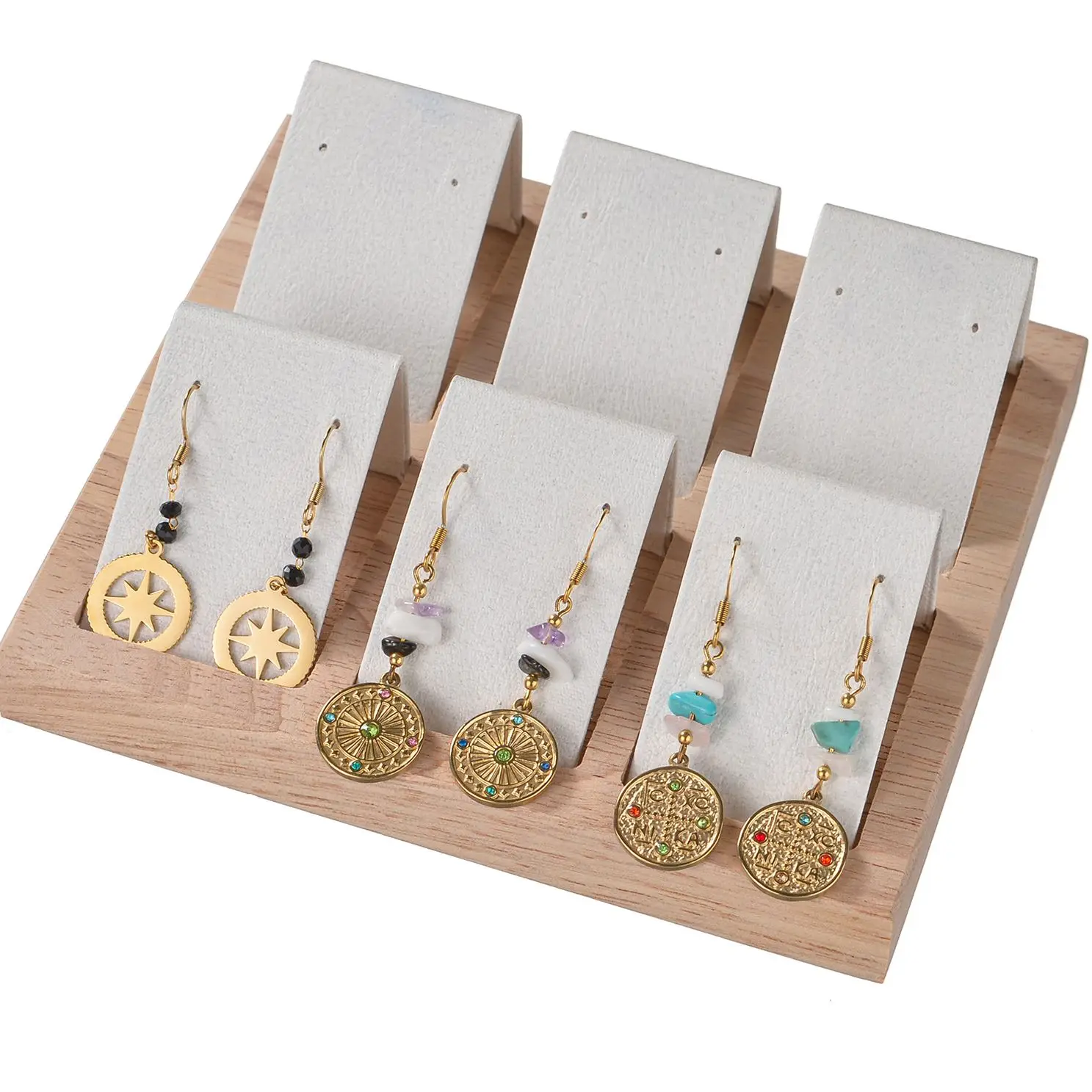 Wood White Necklace Display Stand Props Ring Earrings Jewelry Stand Jewelry Counter Window Display
Wood White Necklace Display Stand Props Ring Earrings Jewelry Stand Jewelry Counter Window Display